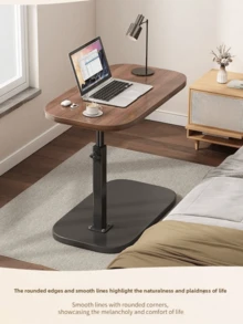1PC Compact Adjustable Height Lift Top Side Table Mobile Rolling End Table Couch Sofa Coffee Table Small Nightstand Bedside Stand Simple Minimalist Furniture For Living Room Bedroom Space Saving - Multicolor - View 3