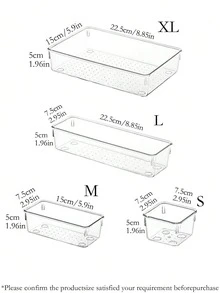 Transparent Drawer Organizer, Makeup Storage Box, Drawer-Style Categorized Storage Box, Desktop Categorized Storage Box - Perfect For Keeping Face Masks, Lipsticks, Perfumes, Makeup Brushes, Eyeshadows, Skincare Products, Kitchen Utensils, Snacks,  Room Decor, Home Decor, Bathroom Decor, Dresser Organizer, Room Decorations - Multicolor - View 3