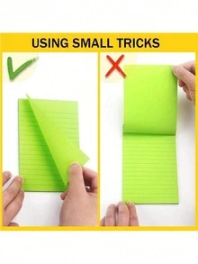 1/8PCS Random Color Lined Sticky Notes Bright Pastel Large Size Notepad Bulk Loose Leaf Paper Back To School Office Stationery Supplies - one-size - View 6