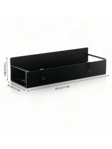 1/2 Pcs Magnetic Spice Rack Organizer, Suitable For Refrigerator And Oven, Black Fridge Storage Rack - Multicolor - View 7