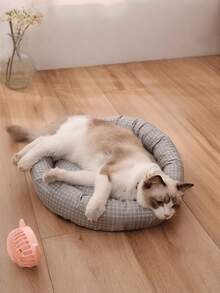 One Soft, Breathable, Comfortable And Cool Dog House That Is Washable, Resistant To Bites, Wear-Resistant And Does Not Shed Hair. Suitable For All Seasons. This Is A Universal Dog House, Cat House, Pet House, High-Quality Cat House, Cat Bed, Dog Bed, Mattress Or Pet Cushion. Perfect For Large, Medium And Small-Sized Cats And Dogs To Sleep In All Four Seasons. - Grey - View 2