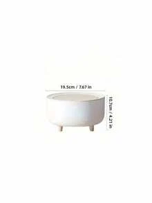 Square Plastic Trash Can With Lid And Push-Button Design, Odor-Proof And Airtight, Suitable For Bedrooms, Bathrooms, Living Rooms, Offices And Kitchens. - Multicolor - View 3