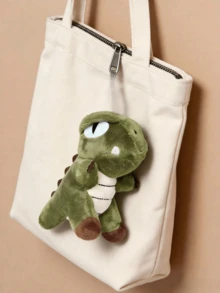 POKOJA LAND 1个毛绒绿色恐龙钥匙扣，填充动物玩具，背包挂件，钥匙圈，男孩女孩礼物，生日、情人节、圣诞节，春夏皆宜 - 彩色 - 查看 4