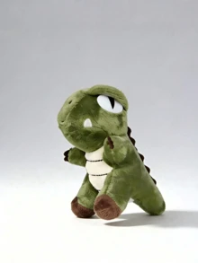 POKOJA LAND 1个毛绒绿色恐龙钥匙扣，填充动物玩具，背包挂件，钥匙圈，男孩女孩礼物，生日、情人节、圣诞节，春夏皆宜 - 彩色 - 查看 10