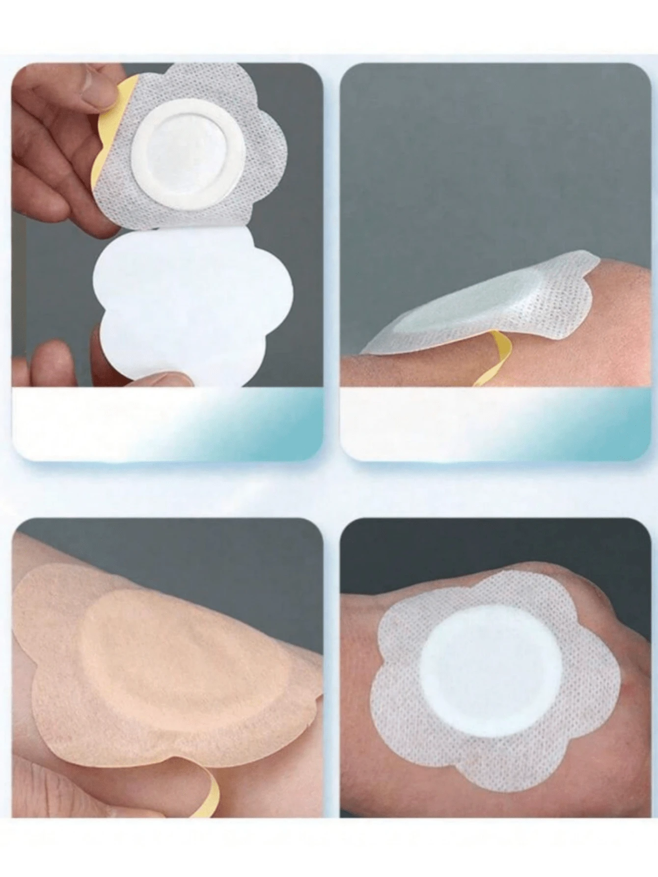 50 Buah Plester Pusar Sekali Pakai, Plester Pusar Kain Non-Woven yang Bernapas - Nyaman dan Cocok untuk Semua Jenis Kulit. - Putih - View 1