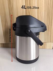 1.9/4 升（64.24/135.25盎司）保温咖啡壶，便携式不锈钢咖啡壶，可保温，可盛装热水、饮料、巧克力等。 - 彩色 - 查看 9