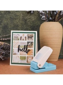 1pc Square Hole Punch, 1-Inch Lever-Type Paper Hole Punch, Portable Manual Square Stamp Craft Hole Punch, Suitable For Craft Card Making, DIY Projects, Gifts, Stationery, Greeting Cards And Other Artistic And Fun Projects. - one-size - View 5