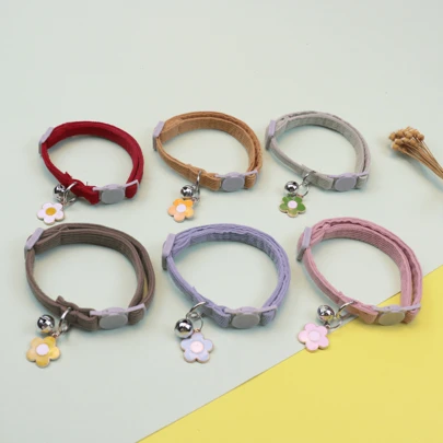 1pc Adjustable Detachable Safety Buckle Cat Collar With Star Pendant, Suitable For Small/Medium/Large Cats, Pet Gift