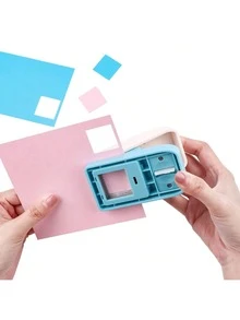 1pc Square Hole Punch, 1-Inch Lever-Type Paper Hole Punch, Portable Manual Square Stamp Craft Hole Punch, Suitable For Craft Card Making, DIY Projects, Gifts, Stationery, Greeting Cards And Other Artistic And Fun Projects. - one-size - View 8