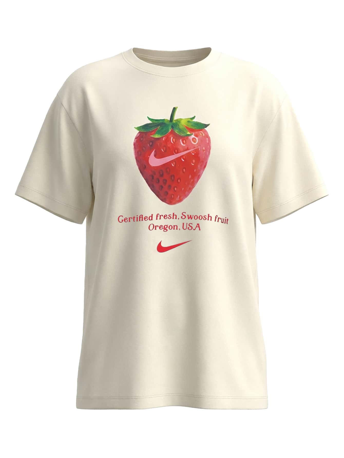 Nike Strawberry Women's T-Shirt White - White - View 1