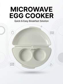 This Microwave Egg Cooker Is Easy To Clean, Reusable, And Non-Ttick, Making It Perfect For Breakfast And Baking. It's An Ideal Kitchen Appliance For Homes And Restaurants. - White - View 13
