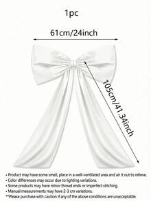 1 件巨型粉色蝴蝶结墙饰 - 大型优质涤纶面料丝带领带，易于悬挂，适合生日派对、婚礼、单身派对、新娘送礼会照片背景 - 粉色、黑色和白色 - 多功能派对和家居装饰、房间装饰 - 彩色 - 查看 10