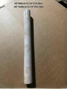 大理石纹台面贴纸 - 自粘式，可撕贴纸 - 米色大理石纹壁纸，适用于厨房、家具和桌面。 - 1PC - 查看 6