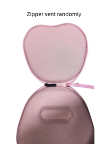 SHEIN 1 Estuche de transporte a prueba de golpes de EVA para auriculares Max, de unicolor con cierre de cremallera, funda protectora con cubierta para almohadillas para el hogar y la oficina, artículo de moda - Multicolor - Ver 4