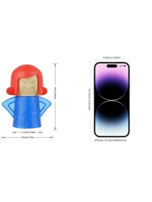 1PC Mother, Spray, Degreaser, Cleaner, Microwave Oven, Microwave Heating Cleaning, Creative Microwave Oven Kitchen Cleaning, Perfume Accessories, Kitchen - Blue - View 8