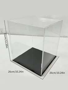 Collectible Display Box, Assembleable Transparent Acrylic Box, Alternative To Glass Box, Used For Displaying Figurines, Home Storage And Organizing Toys - Black - View 20