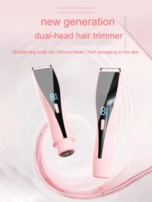 Teckwe 1件雙頭電動除毛器，無痛USB充電，平滑肌膚身體護理設備，適用於比基尼區、腋下、腿部、手臂，女性便攜旅行除毛裝置，美容護理工具，是送給家人和朋友的理想母親節禮物。電池容量300mAh；不含USB-C數據線 - 彩色 - 查看 3