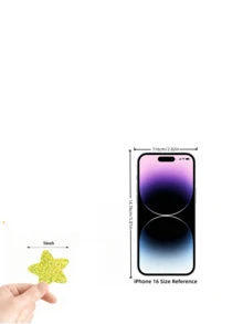 500 件卷闪光五角星贴纸 1 英寸 DIY 彩色贴纸自粘全点星形贴花适用于日记本、计划本和礼品包装批量派对用品适用于万圣节、生日、圣诞节、婚礼装饰教师奖励贴纸、课堂奖励、剪贴簿装饰 - 闪亮防水乙烯基 - 彩色 - 查看 7