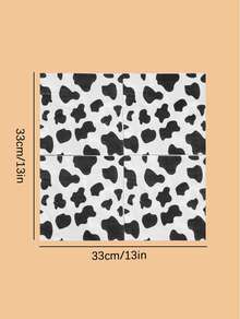 20pcs Cow Pattern Disposable Napkin,Christmas - one size fits all - View 2