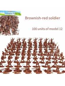 12 Different Plastic Toy Soldier Villain Military Model Sets - Soldiers - Army - Random Styles Upon Shipment. - Multicolor - View 7