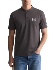 EA7 Men's Polo Shirt Black - Black - View 3