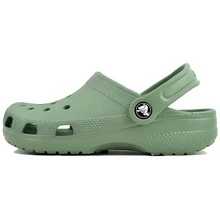 Crocs CLASSIC CLOG Kids' Clogs Versatile Lightweight Classic Home Garden Summer 206991-308 - Moss - View 2