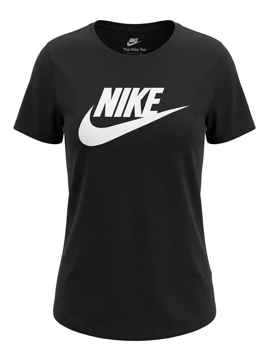 Sportswear Essentials Women's T-Shirt Black - Black and White - View 1