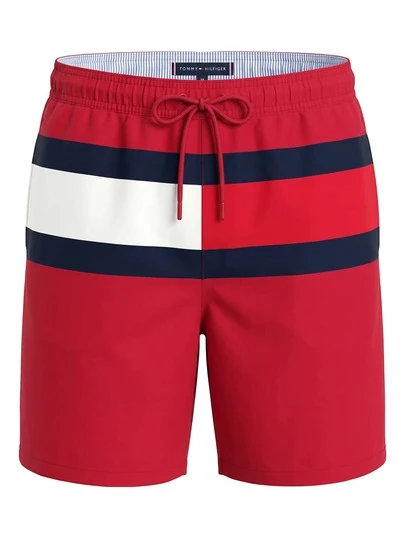 Tommy Hilfiger Flag Men's Swimshorts Red