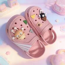 Zapatillas antideslizantes de EVA para mujeres, diseño de dibujos animados ligero y duradero - Rosa - Ver 2