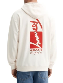 Men's Hoodie White - Ecru - View 4