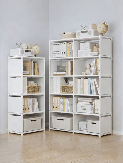 1 Small To Medium-Sized Multi-Functional Cubic Bookshelf/Wardrobe, 32.28 Inches /16.14 Inches Wide, Independent Ground-Supported Storage Rack With Bookshelf, Perfect For Bedroom Or Living Room Furniture, Ideal Choice For Christmas Or Thanksgiving.