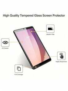 适用于三星 Galaxy Tab A11/A11+/S9 FE/A7/A-T510/T515/S6/S7 Plus/S8/S9/S6/A9 Plus/S8 Ultra/S10 平板电脑系列的 2 片装钢化玻璃屏幕保护膜，易于安装 - 無色 - 查看 2