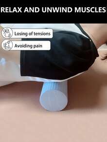 1 Buah Roller Pijat Busa Padat Kepadatan Tinggi, Untuk Pijat Jaringan Dalam Otot Punggung dan Kaki - Roller Busa - Alat Pijat Jaringan Dalam Kepadatan Sedang untuk Pijat Otot dan Pelepasan Myofascial - MultiWarna - View 7