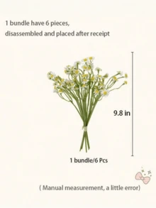 小白雏菊仿真花，2束/12支，每支10英寸，春季野花，适用于派对装饰、房间装饰、厨房、新娘、植物、咖啡角、婚礼装饰、婚礼、定制、办公室装饰、客厅装饰、装饰、情人节、礼物、生日、毕业、秋季装饰。 - 小雛菊 - 查看 2