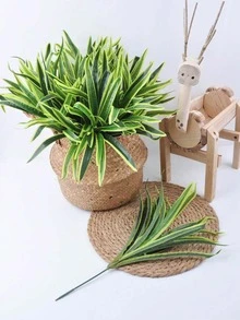 Bộ 2/4/10 cây dương xỉ nhân tạo màu xanh lá cây, cao 37cm/14.57in, thân giả chống tia UV, lá lụa, trang trí cây xanh treo trong nhà và ngoài trời cho nhà cửa, sân vườn, hiên nhà, quà tặng chậu cây sinh nhật, tốt nghiệp. - Một nắm nhỏ lông hổ tơ - Xem 6