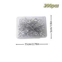 Ghim đầu pha lê dùng làm trang sức - Ghim xâu hạt 5cm/7.1cm, 50/100/200 chiếc, vật liệu may vá thủ công tự làm. - A - Xem 8