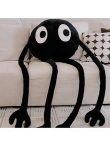 One Piece Of Soft, Black Charcoal Ball Stuffed Animal Toy, Funny Decorative Animal Toy, Decorative Pillow And Cushion For Home And Sofa, Christmas And Thanksgiving Gift - Multicolor - View 5