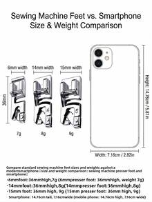 SHEIN Bộ 3 Chân Vắt Sổ Bằng Thép Không Gỉ, Phụ Kiện Máy May, Bao Gồm Bộ Chân Vắt Sổ 3Mm, 4Mm, 6Mm Cho Máy May Đa Năng Gia Dụng, Kim May Mỏng, Dụng Cụ May Vá, Đồ Dùng Thiết Yếu Trong Gia Đình Làm Quà Giáng Sinh Cho Ngày Lễ - Bạc - Xem 11