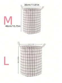 One Foldable Portable Canvas Laundry Basket, Also Suitable For Storing Clothes And Children'S Toys, Household Laundry Basket, Large Capacity Laundry Bag/Laundry Supplies, With Handle - White - View 10