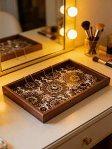 1 Khay phong cách Bohemian - Hoàn hảo cho bữa tối, trà chiều, phục vụ quầy bar, bữa sáng hoặc bất kỳ hình thức phục vụ đồ ăn nào - Tuyệt vời cho các bữa tiệc hoặc trang trí nhà cửa, phù hợp sử dụng trong nhà hàng và nhà bếp (Mẫu được chọn ngẫu nhiên). - Nhiều màu - Xem 5