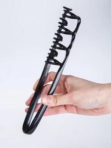 2/3pcs Set Of Texture Comb, Increased Volume Wide Tooth Hair Comb, Fluffy Wide Tooth Curly Hair Comb, Men'S Texture Styling Comb Increased Volume, Double-Sided Tail Wide Tooth Texture Comb, Unisex Hair Styling Tool - Black - View 10