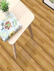1 Roll Of Yellow, Thick, Wood-Grain PVC Floor Sticker, Water- And Stain-Resistant, Easy To Clean, Self-Adhesive Wallpaper, Wooden Texture, Slip-Resistant Floor Sticker. Suitable For Use In Living Rooms, Bathrooms, School Dormitory Walls For Home Decoration, Kitchen Countertops, Cabinets, Furniture Renovation And Transformation. Easy To Install And Remove DIY-Style, Dimensions: 11.8 Inches X 118.1 Inches/78.7 Inches/39.3 Inches. - one-size - View 1