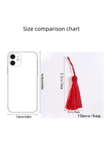 10pcs Polyester Sewing Decoration, Modern Tassel Design Sewing Decoration For Home - one size fits all - View 6