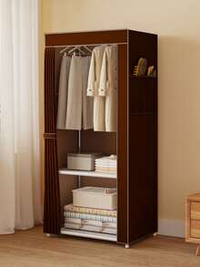 1pc Household Simple Wardrobe, Simple And Space-Saving, Large Capacity Can Store Clothes And Bedding In Layers, Simple Installation, Small Apartment Renters, I Am A Storage Artifact - Multicolor - View 2