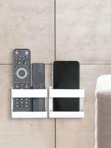 1 Giá đỡ sạc điện thoại gắn tường, hộp đựng điều khiển từ xa, quà tặng Giáng sinh - trắng - Xem 4