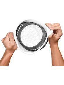 1 Pc Collapsible Colander And Strainer, Silicone Strainer Colanders & Food Strainers, For Vegetable And Fruit, Kitchen Essentials - Grey - View 6