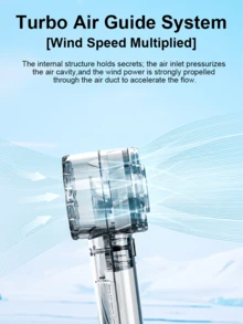 Teckwe 2026新款透明手持風扇，冰感冷卻與強力渦輪風，便攜式USB充電迷你風扇，適合夏季戶外旅行，2000mAh大容量電池 - 多色 - 查看 5