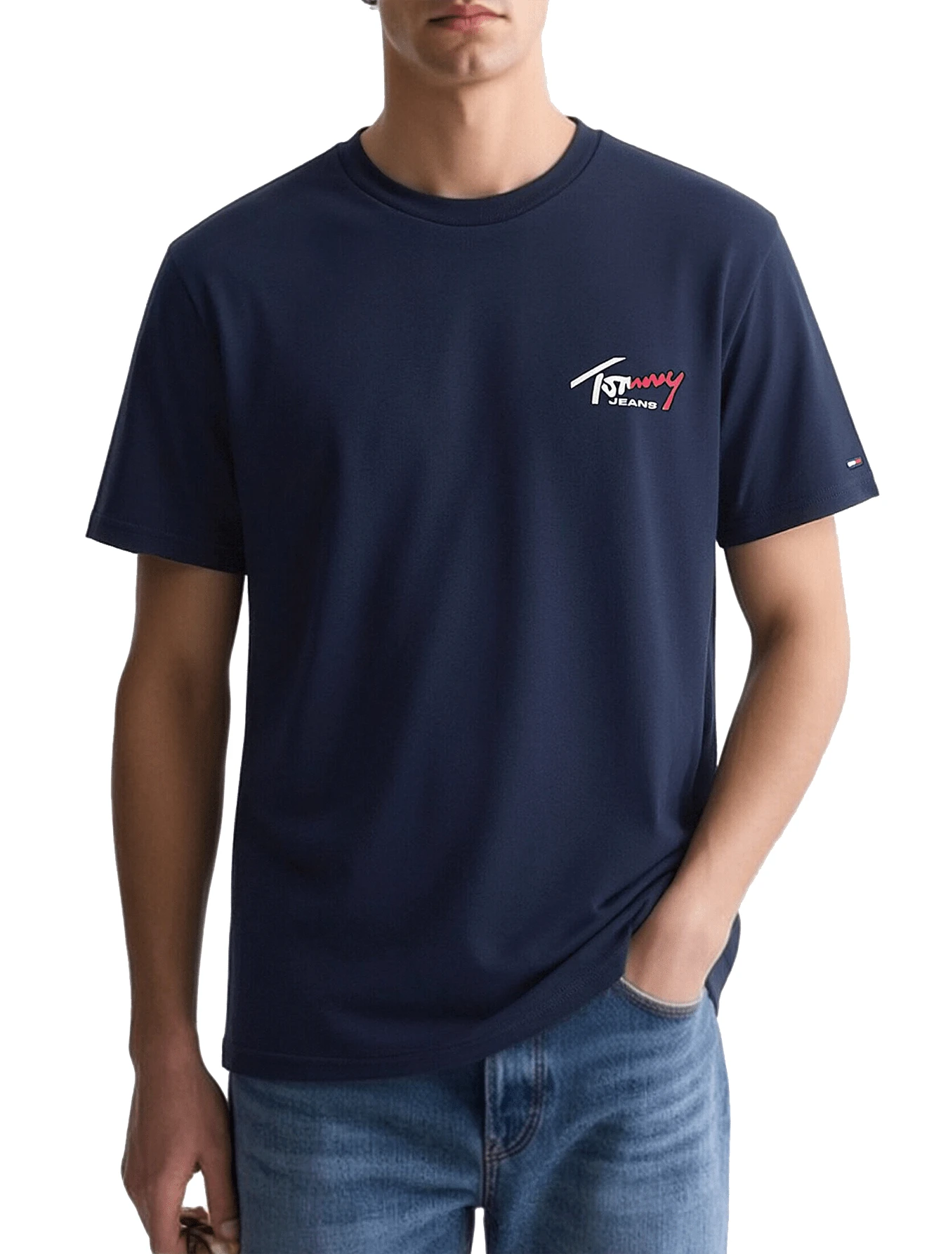 Signature Slim Chest Men's T-Shirts Dark Night Navy - Dark Night Navy - View 1