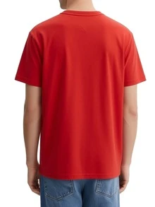 Tommy Hilfiger Signature Stripe Men's T-Shirts Red - Rapid Red - Ver 2