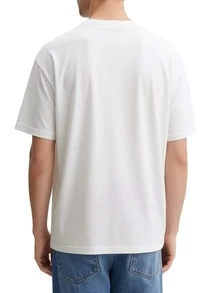 Tommy Hilfiger Linear Logo Men's T-Shirts White - Ecru / Bahama Green - View 2
